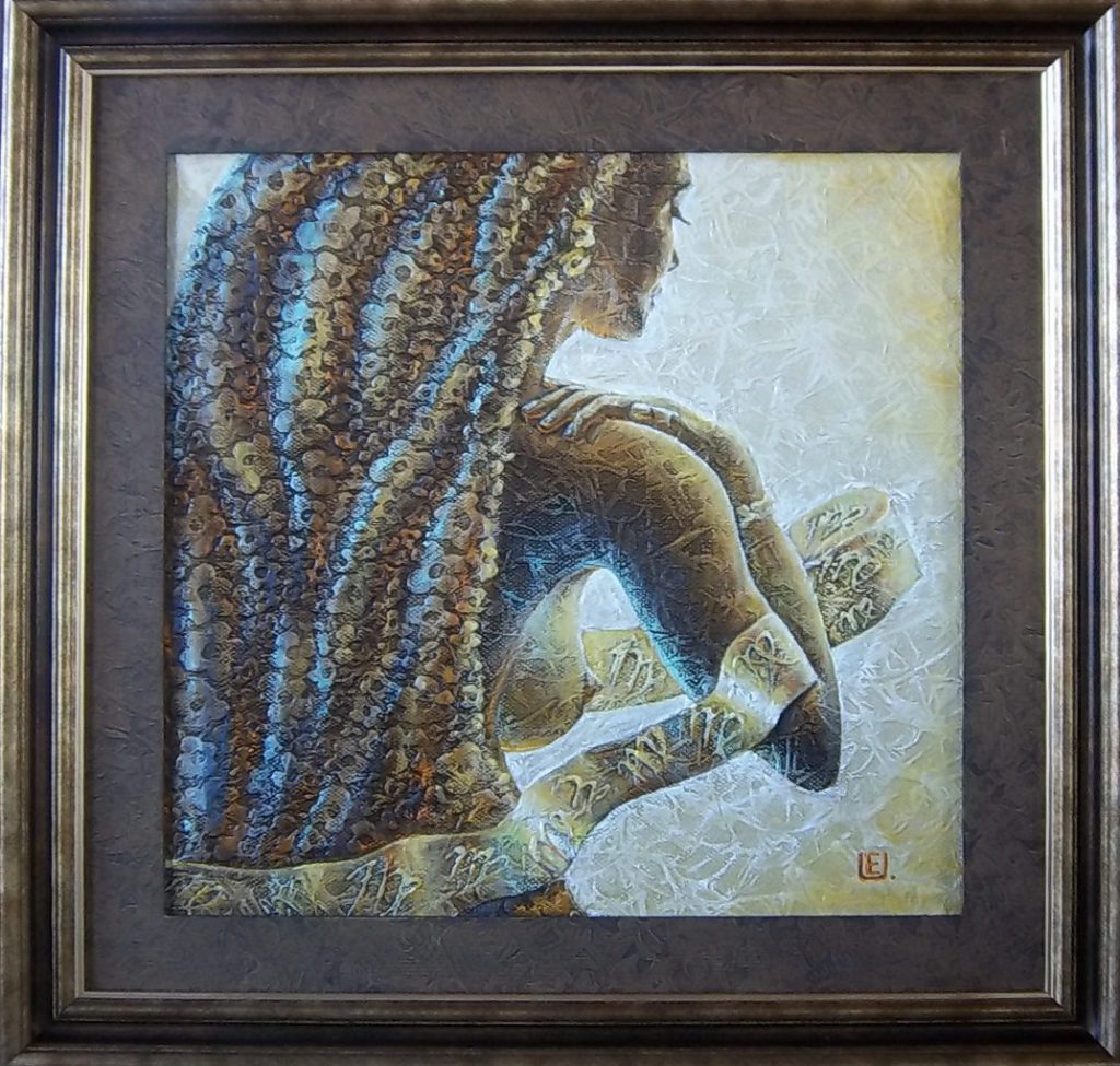 Zodiakas Mergele 2013 m. 50x50 cm oil on canvas