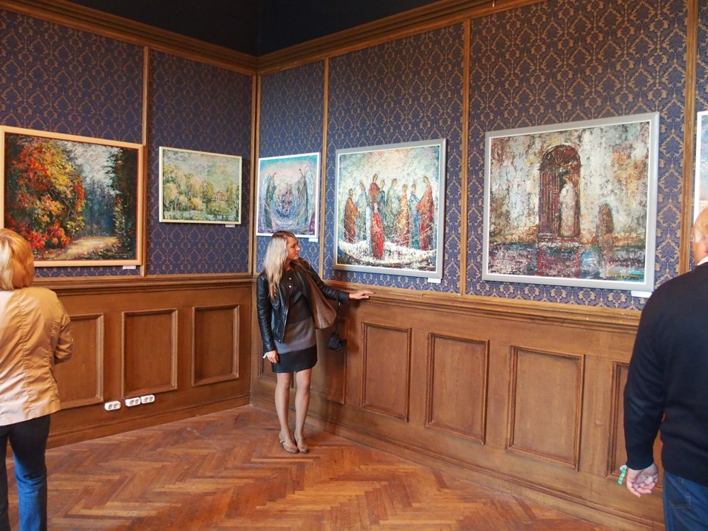 Dailininkų Ojaro Mašidlausko ir Romo Žmuidzinavičiaus paveikslų paroda trakų vokės dvare