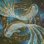 Zodiakas “Žuvis” 45 x 45 cm