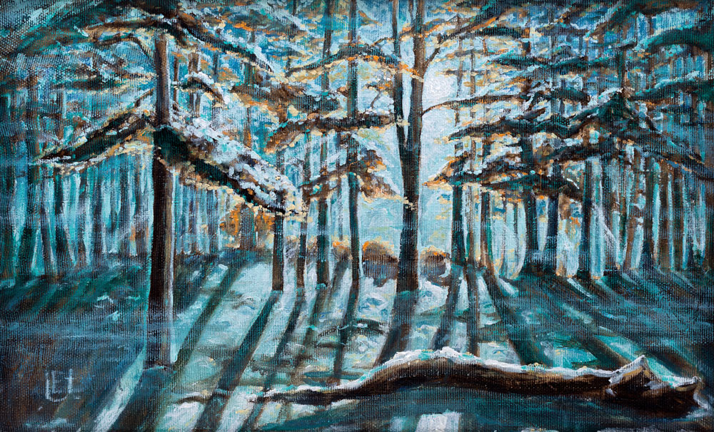 Miškas Žiemą 40 x 70