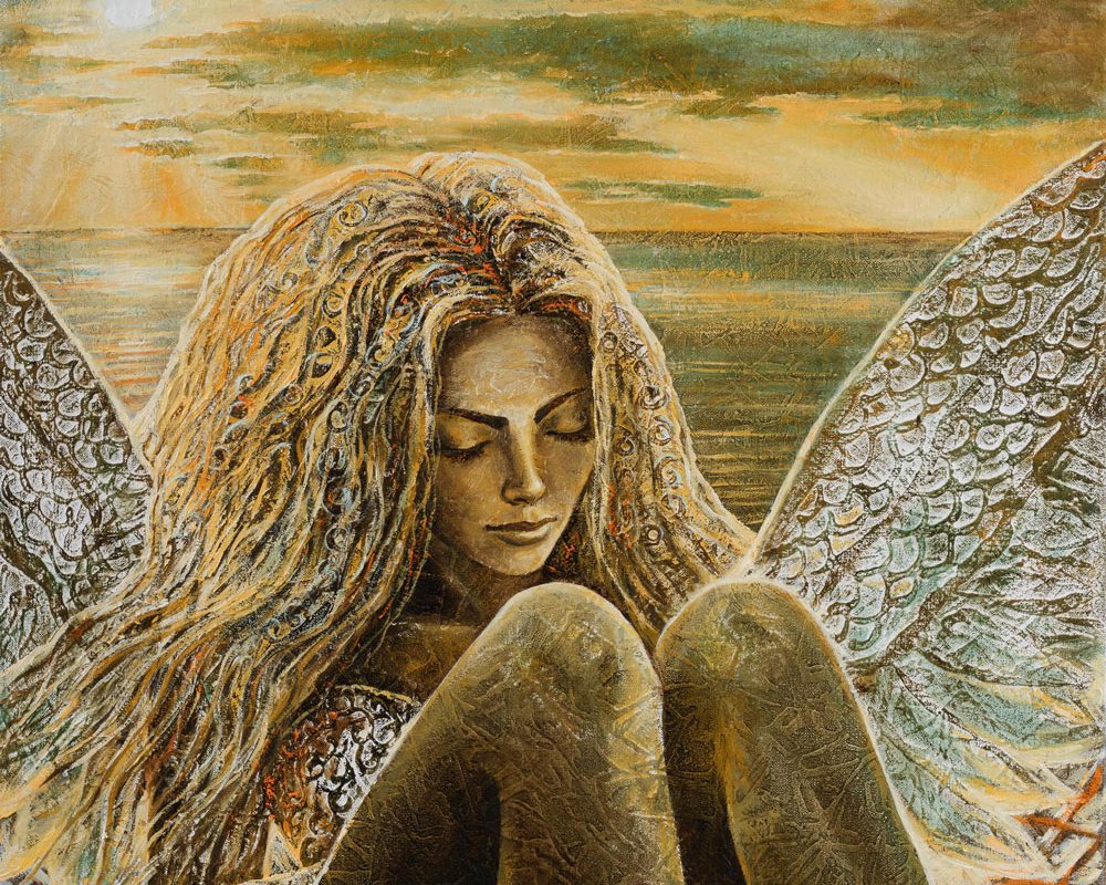 Saulės Angelas 2025 70 cm x 70 cm